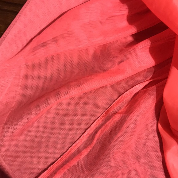 H&M pink sparkly skirt size 8-9 kids 2 layered - Picture 5 of 8